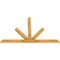Ekena Millwork Saratoga Rough Sawn Timber Gable Bracket, Western Red Cedar, 72"W x 45"H x 2"D x 4"F, 15/12 Pitch GBW072X45X0204SAR00RWR - alternate 3